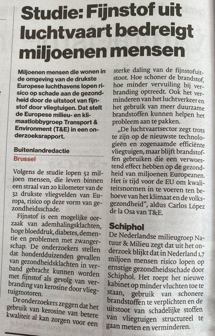 PPNL_Actie's tweet image. Schiphol veroorzaakt o.a. duizenden gevallen van kanker, diabetes, dementie en hoge bloeddruk eenvandaag.avrotros.nl/item/dit-zou-s…

Ook daarom:
- Minder vluchten
- Schonere brandstof
#eenvandaag #Schiphol #milieu #wetenschap #rechtopgezondelucht