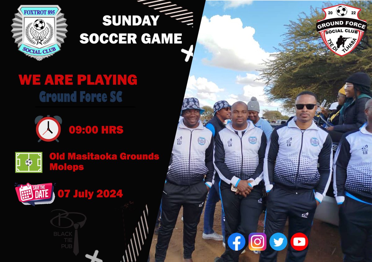 We welcome a wounded buffalo #GroundForce this Sunday at Masitaoka old ground.