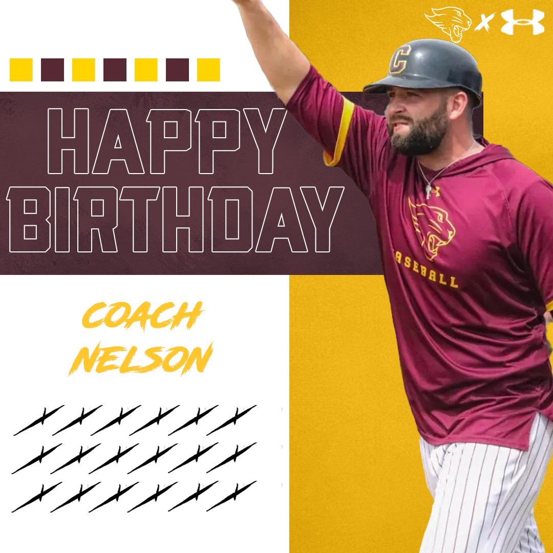 CUCbaseball's tweet image. Wishing a huge HAPPY BIRTHDAY to Coach Nelson 🎉🎈

Hope you have a great day!