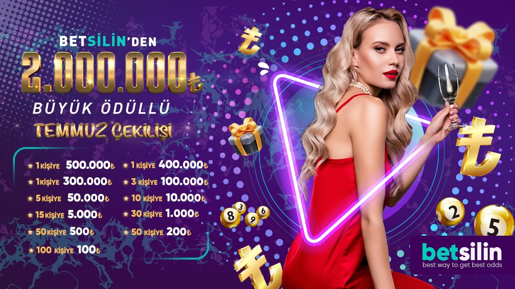 Temmuz çekilişi başladı 📢

2.000.000₺ Büyük Ödül🔥

31 Temmuz’a dek minimum 250₺ bahis yap, kazanma şansını yakala🎁

Detaylar için 👉 rebrand.ly/ywi8si9