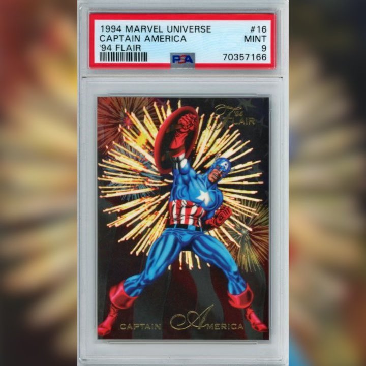 🚨💥4TH OF JULY GIVEAWAY 💥🚨 

Winner will receive this 1994 Flair Captain America Mint 9 <a href="/PSAcard/">PSAcard</a>! 

To Enter: 

1)   Like &amp; Retweet 
2)  Follow <a href="/SergioCollects/">Sergio</a> 
3)  Follow <a href="/ComicsandCrypto/">Comics & Crypto</a> 

*Bonus entry if you tag a friend in the comments! 

Giveaway is open WORLD WIDE! Best