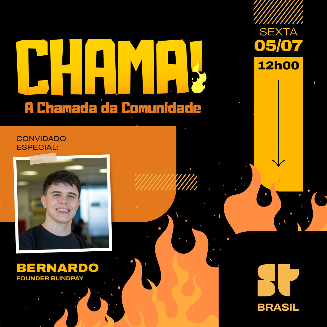 Superteam Brasil (@superteambr) on Twitter photo 🔥 Esta semana o CHAMA está imperdível! 🔥
Nosso convidado especial é o <a href="/bebedaselva/">Bernardo | blindpay.com</a>, fundador da <a href="/blindpaylabs/">BlindPay (YC W25)</a>, que está revolucionando após o Global Hackathon com grandes atualizações!
E tem mais: novidades sobre a Solana no Brasil! 😉🇧🇷
Bateu a Curiosidade? Não perca o 🔥 Esta semana o CHAMA está imperdível! 🔥
Nosso convidado especial é o <a href="/bebedaselva/">Bernardo | blindpay.com</a>, fundador da <a href="/blindpaylabs/">BlindPay (YC W25)</a>, que está revolucionando após o Global Hackathon com grandes atualizações!
E tem mais: novidades sobre a Solana no Brasil! 😉🇧🇷
Bateu a Curiosidade? Não perca o