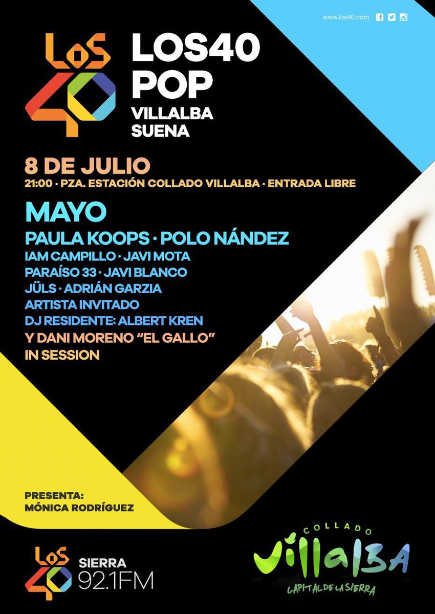 elgallodelos40's tweet photo. Lunes 8 de julio !!!
@los40 Villalba Suena ! ❤️😘 https://t.co/VfByj4sxgn