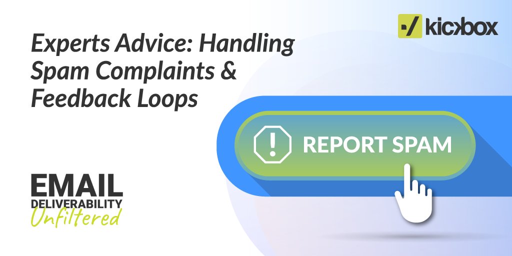 Kickbox (@kickbox) on Twitter photo In this month's #EmailDeliverabilityUnfiltered, resident expert <a href="/emailDELIVbyJEN/">Jennifer Nespola Lantz</a> & Tejas Pitkar from @kitabootweets, delve into handling #spamcomplaints, the future of #FBLs & best practices for managing them. Read their expert insights here: ow.ly/KKf350SuNB3 In this month's #EmailDeliverabilityUnfiltered, resident expert <a href="/emailDELIVbyJEN/">Jennifer Nespola Lantz</a> & Tejas Pitkar from @kitabootweets, delve into handling #spamcomplaints, the future of #FBLs & best practices for managing them. Read their expert insights here: ow.ly/KKf350SuNB3