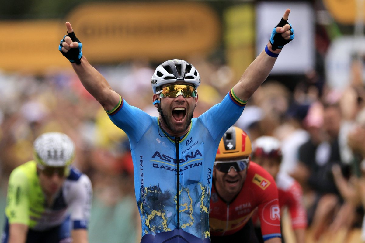 Arise Sir Cav#35!

Incredible. Well done. So proud young man.
#believe
#TDF2024    
<a href="/MarkCavendish/">Mark Cavendish</a> 
@AstanaQazTeam