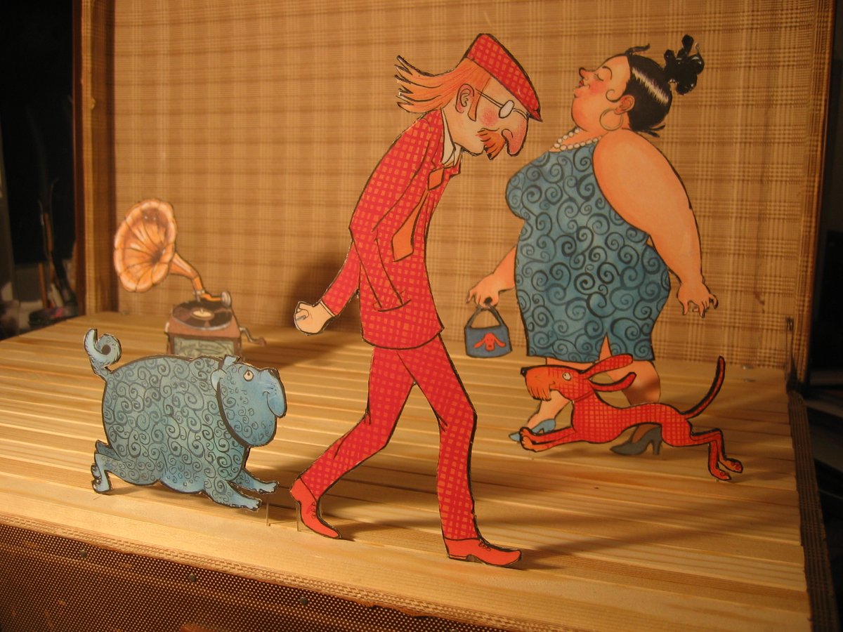 Das Papiertheater-Ensemble Steinitz+Kollin bringt am Dienstag, 9.7. ab 16Uhr das Stück "Schnurzpiepegal" in die Johanna-Moosdorf-#Bibliothek.
Die witzige Liebesgeschichte aus dem gleichnamigen Bilderbuch für Kinder ab 5, macht Mut zum Anderssein. 
Mehr: wir-bieten-vielfalt-einen-ort.de/events/papiert…