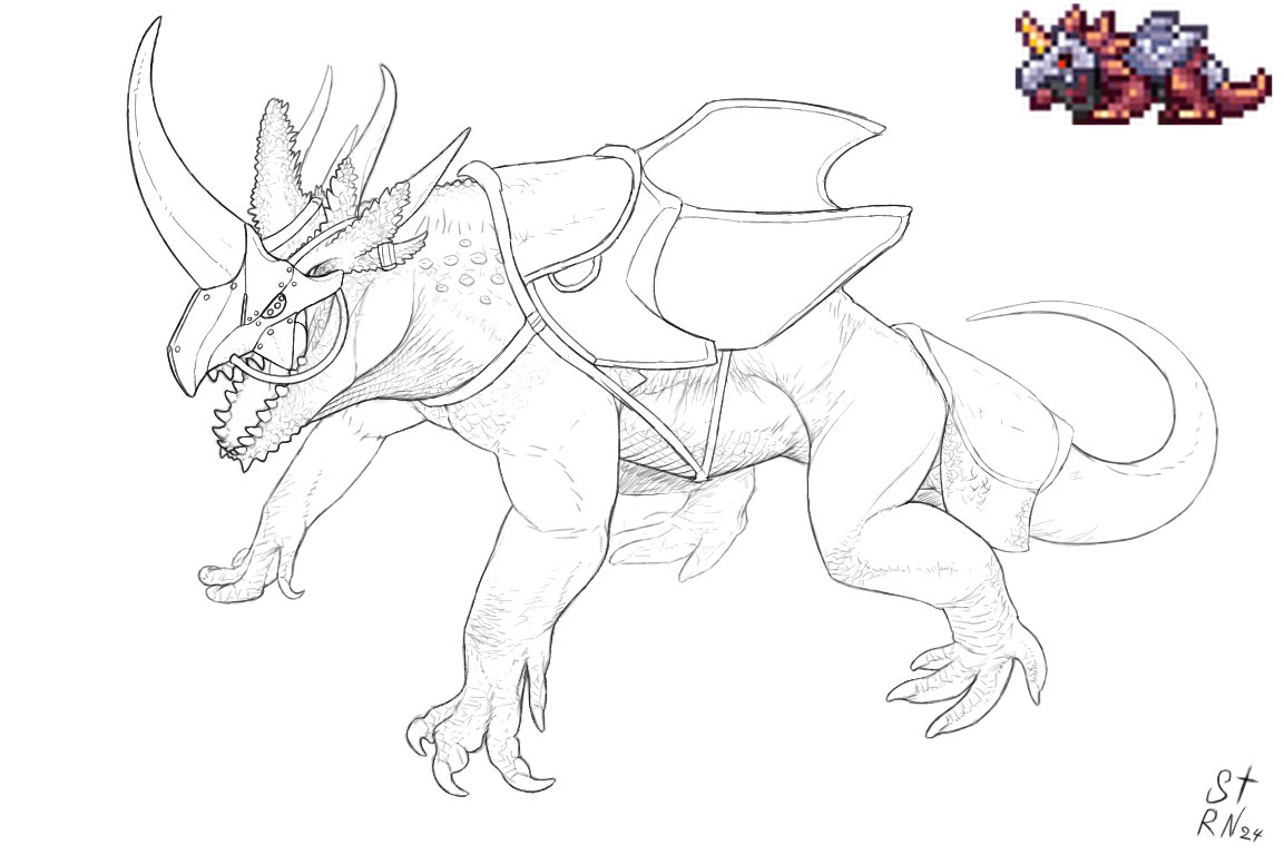 ArtSaturator's tweet image. Realistic design of Basilisk from Terraria