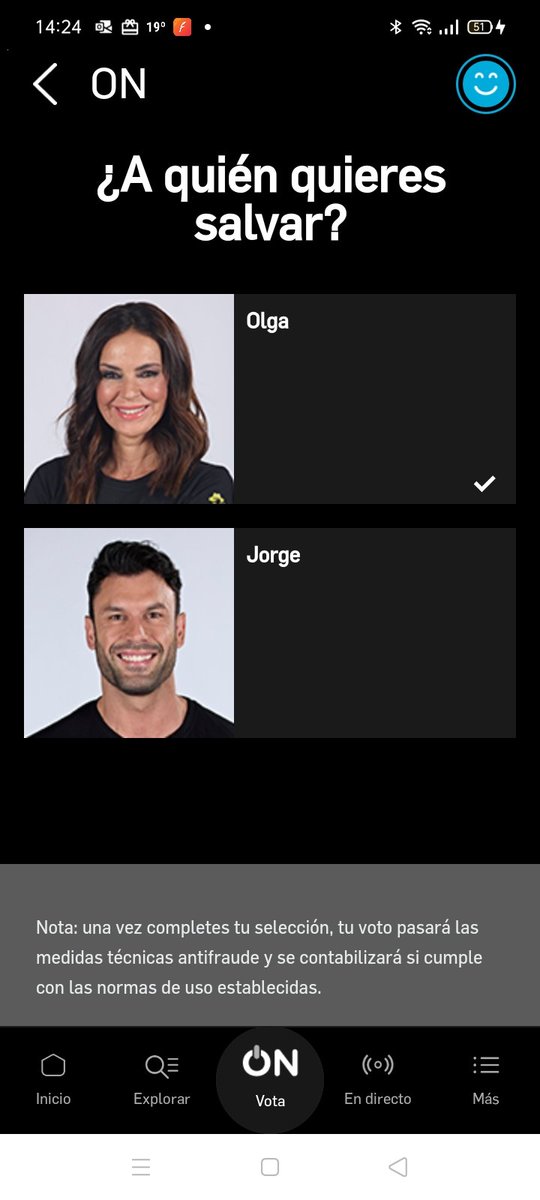 Cenersan's tweet photo. Este voto está contabilizado? 
#Supervivientes https://t.co/E0lcFdogs6