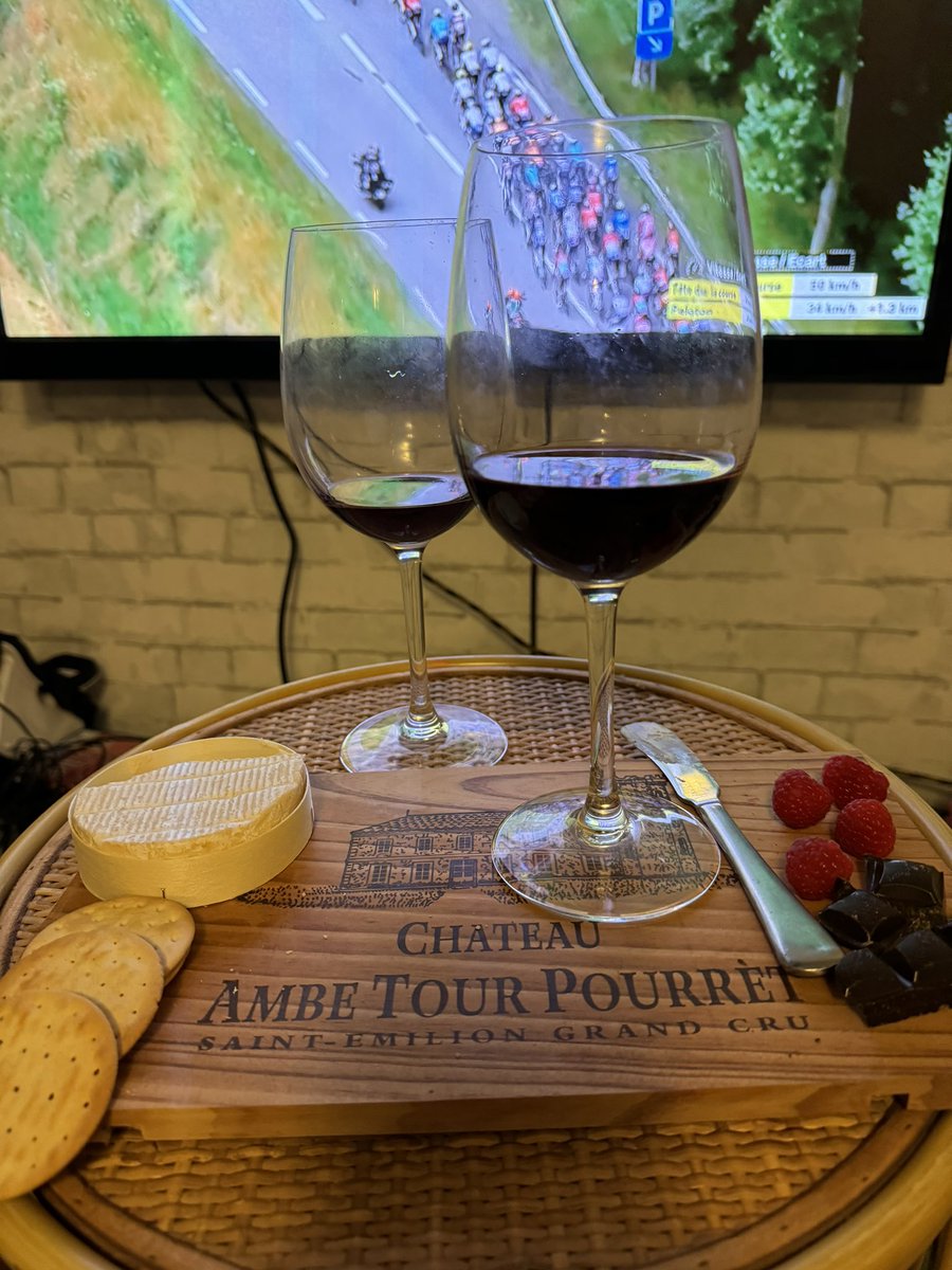 Enjoying the coverage #couchpeloton #toursnacks