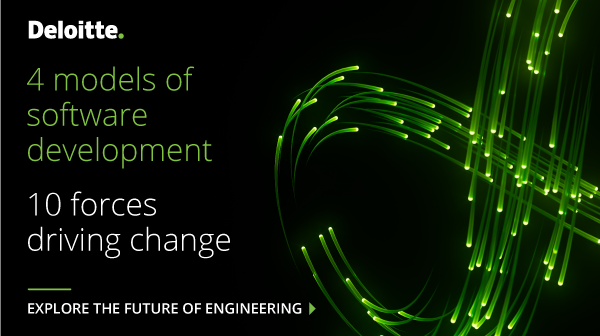 SeanPeasley's tweet photo. To become an Engineering Leader, unlock the power of product-centricity and the wider software engineering ecosystem. Discover the four types of software dev organizations in Deloitte’s latest research. https://t.co/wcOjEDjzVK https://t.co/lCScwsVgo9