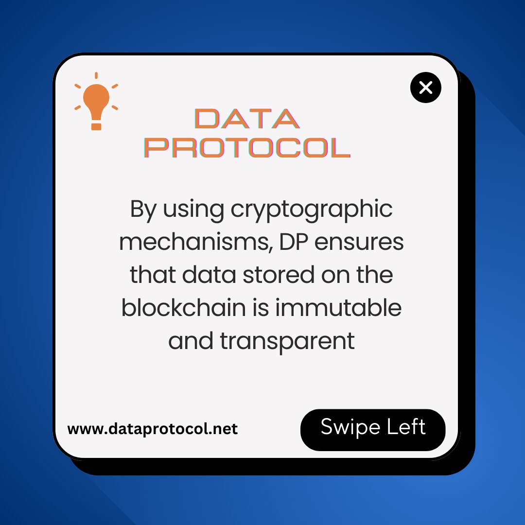 DataProtocoldp's tweet image. Securing Your Data The Blockchain Advantage with Data Protocol
@DataProtocoldp
Pre- Sale Will be Live Soon
Stay Tuned ....🚀
dataprotocol.net
#dataprotocol #dptoken #dp #Blockchain #nft #web3 #decentralizedfuture #DataSecurity #dataprotocoltoken