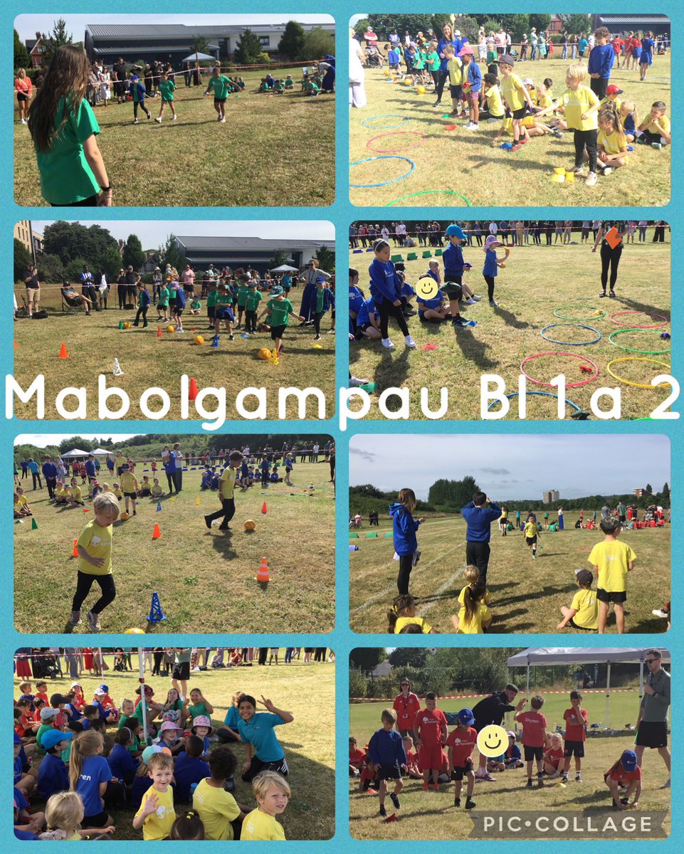 Roedd yr haul yn tywynnu ar ddiwrnod Mabolgampau Bl1 a 2. Pob  plentyn yn mwynhau’r cysyadlu ac yn cefnogi ei gilydd ym mhob gweithgaredd a rasys! Gwych  🏃🏻‍♂️🏃🏾‍♀️👏🏼🏅🤩
Hafren 🔵Taf 🟢 Rhymni 🔴ac Elai🟡