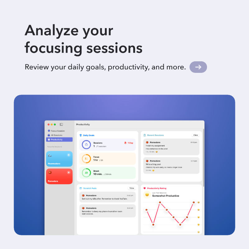 Setapp's tweet photo. Stay on target with dedicated timers for focus sessions — try this week's addition @FocusedWorkApp🔥
