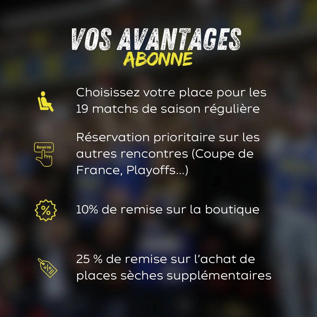 BasketHtv's tweet photo. 🎫 La campagne d’abonnement est officiellement lancée pour notre retour en Pro B 
Code Early Booking jusqu’au 17 juillet : TeamHTV10!
qui vous permet de bénéficier de 10% de réduction 

On a hâte de vous retrouver!!!! 🔥

https://t.co/0P46U3VabA

#htvbasket #prob #bball https://t.co/GgmmQOBMM9