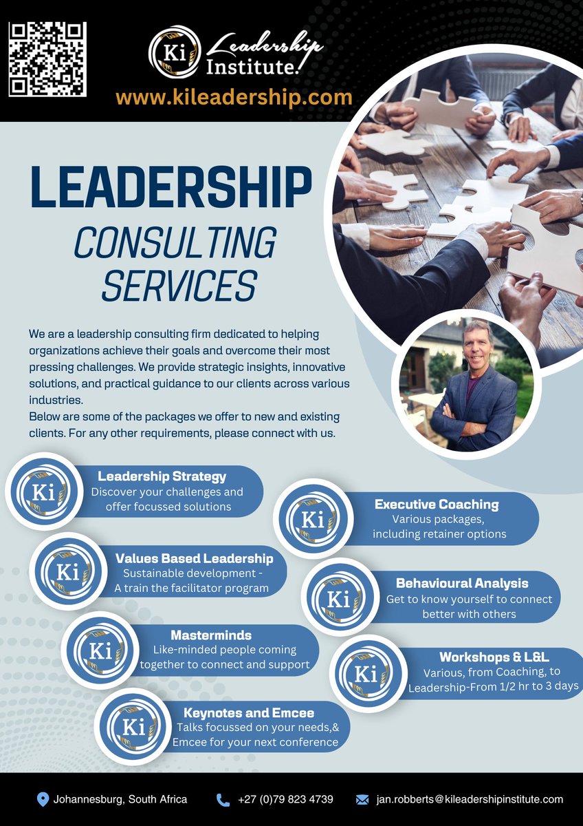 Robberts's tweet image. What ever your challenges or requirements, connect with us and let&apos;s have a discussion on how we can add value to you and your organization.
#leadershipdevelopment #executivecoaching #behaviouralanalysis #valuesbasedleadership #speakingdevelopment #mastermind #personaldevelopment