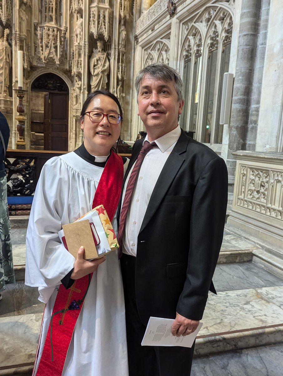 romseyabbey's tweet photo. What a joy to support Yin-Yin at her Ordination as Deacon at Winchester Cathedral on Sunday. We are looking forward to welcoming Yin-Yin as our Assistant Curate and pray for her, Colin and James a they settle in to Romsey. Do come along this coming Sunday as we welcome Yin-Yin. https://t.co/0df8mCQqVq
