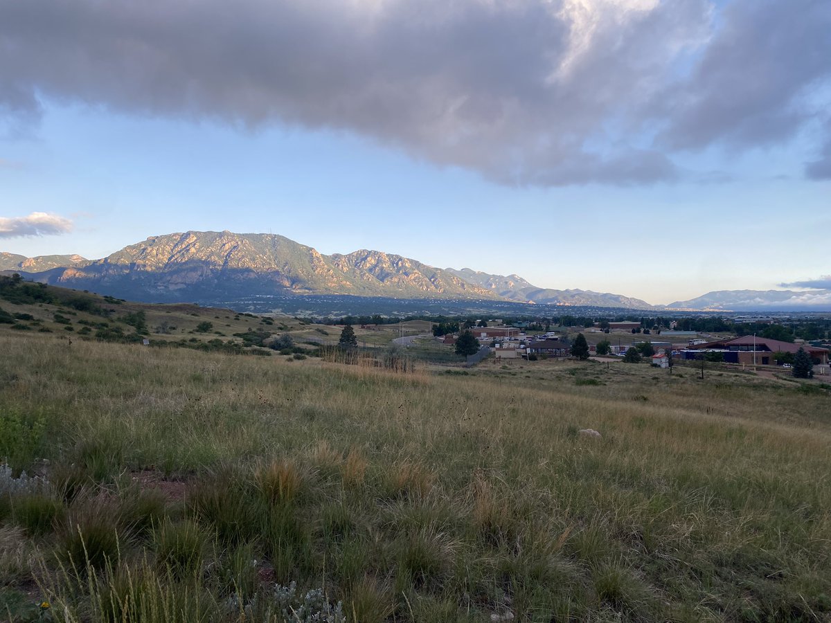 Fort Carson is really nice. The view on this morning’s run. Altitude isn’t as brutal as I expected, but then again it was a long easy run.