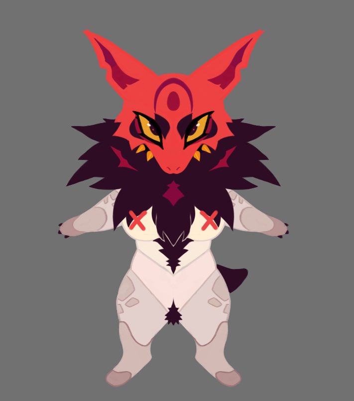 demonsause's tweet photo. My first ArtFight attack for @BUNKlNS 

i kinda forgot that we are on the same team til i was submitting it lol https://t.co/ChBsXbBeIz