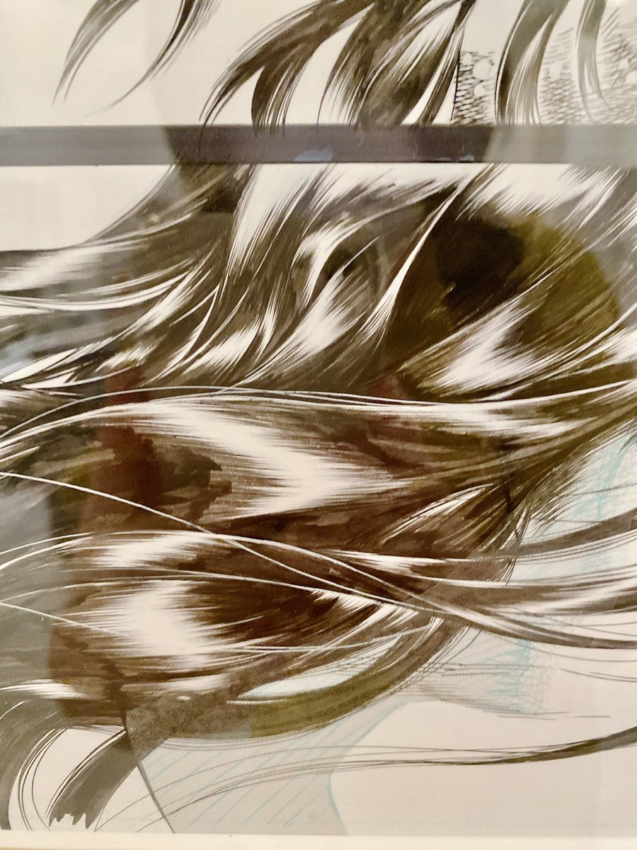やっぱりアナログ原稿は最高だよなってことで、これは森先生の描かれる髪の毛
まさに艶髪 