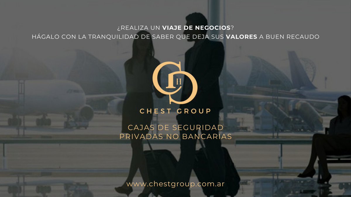 chest_group's tweet photo. ¿Viaja por trabajo o negocios?  Chest Group brinda una forma segura y sencilla de resguardar sus valores en su ausencia. 

🖥 https://t.co/z1ZUtM2D0x
📱+54 381 206-5168
📩chgr.consultas@chestgroup.com.ar

#chestgroup #cajasdeseguridad #valores #dolares #negocios #viajedenegocios https://t.co/qSH0DlBu8o