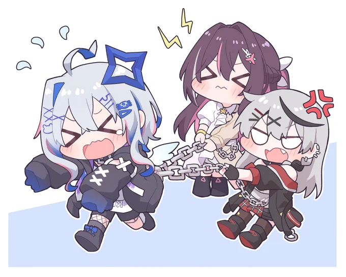 かなけん鎖物語おもしろすぎたw3人のバランスほんと好き#かなたーと #さかまた飼育日記 #AZKiART #かなけん 
