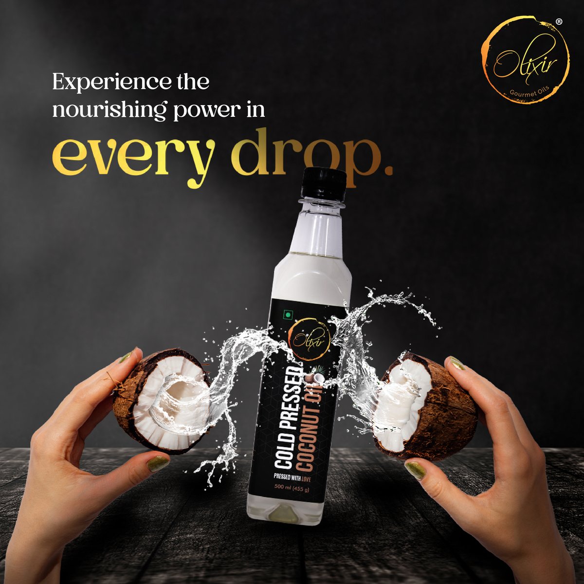 OlixirOils's tweet image. Enriched with the essence of tropical bliss, Olixir pure coconut oil is crafted to deliver pure nourishment to your culinary experience. 

#Olixir #ColdpressedOil #pure #natural #Nutrition #Wellbeing #HealthyLifestyle #Purity #PureEdibleOil #healthyhabits #CoconutOil