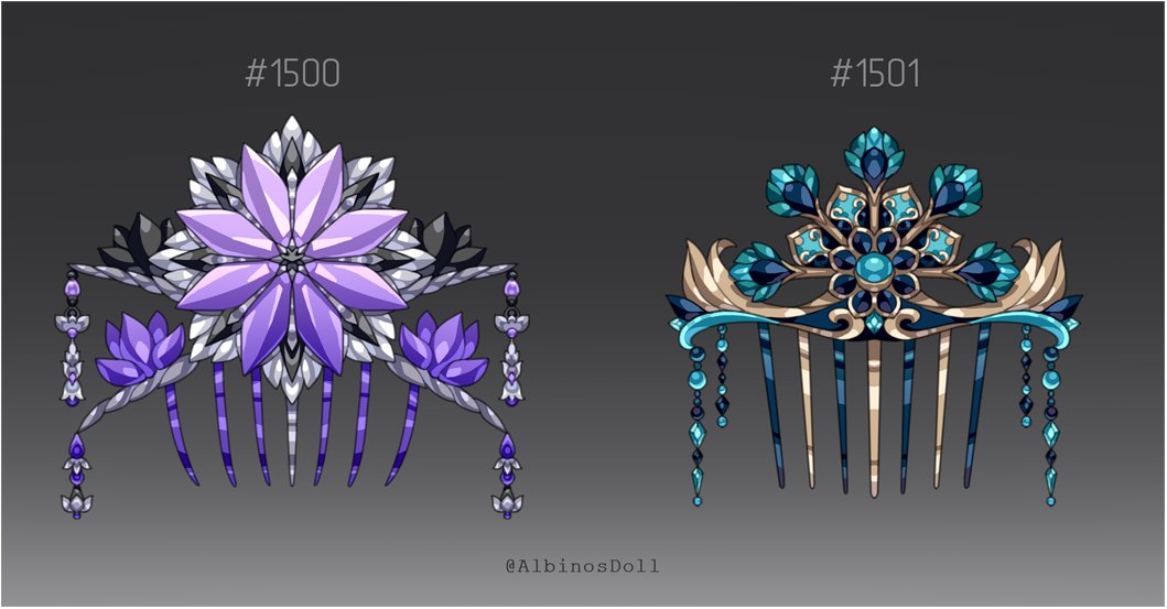 albinosdoll's tweet image. #comb #barrette #hairpin #design #digitalart