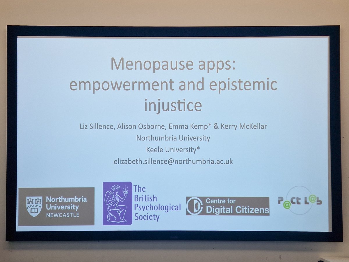 Spent a wonderful couple of days in Liverpool at <a href="/BPSCyberPsych/">BPS Cyberpsychology</a> #CYBER24. So many fantastic talks on all things cyberpsychology! It was great to present the ongoing work <a href="/beehivewife/">Liz Sillence</a> and I have been doing on menopause and digital technology 🥳