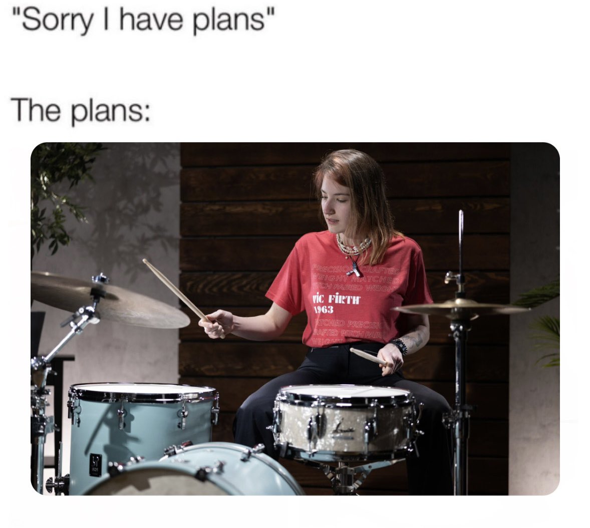 vicfirth's tweet photo. No lies detected. https://t.co/CSLmIOYyYh