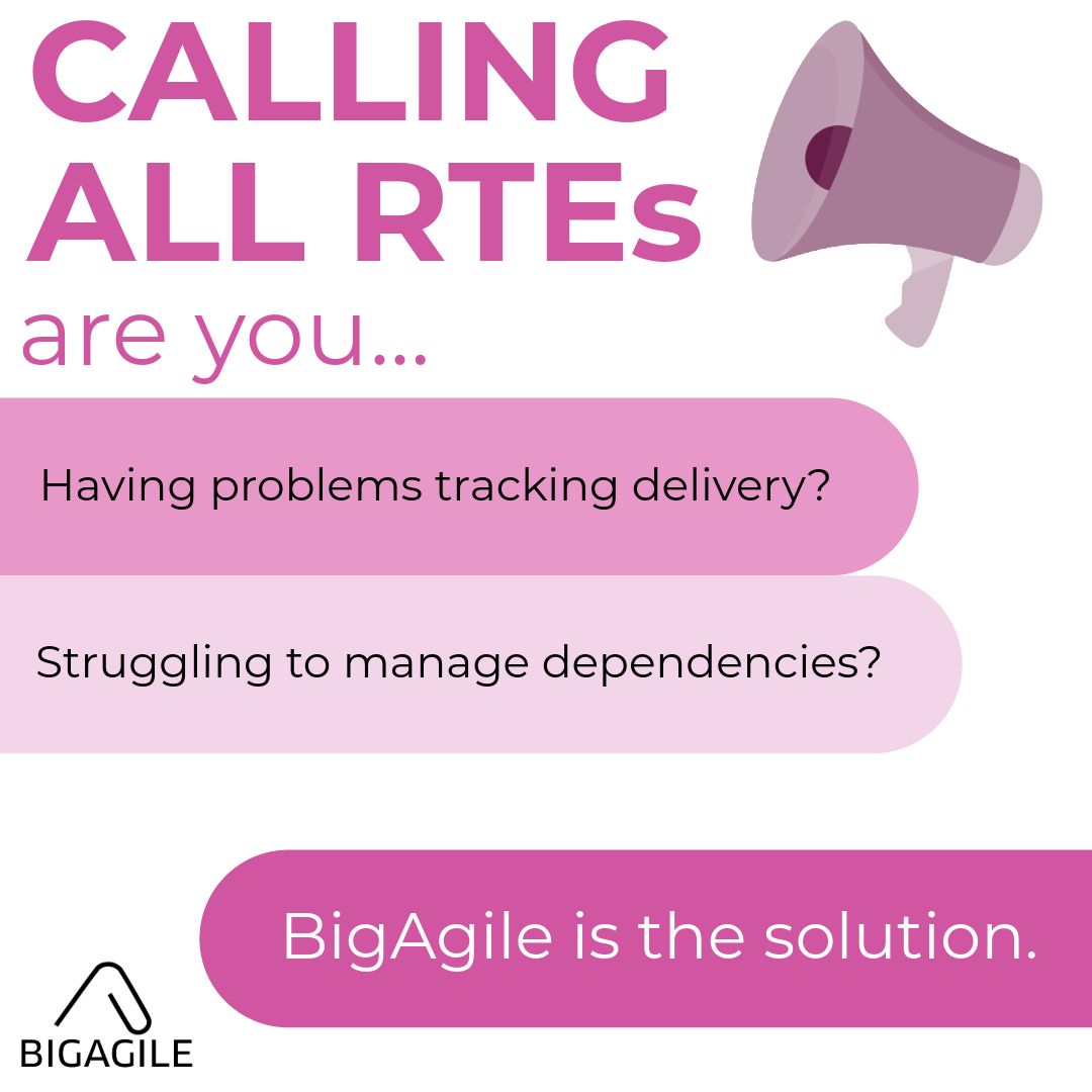 getbigagile's tweet image. 🚀 Attention Release Train Engineers! 🚀
Exciting news from BigAgile! 🌟
Are you struggling to track delivery? 📈 Having trouble managing dependencies? 🕸️
BigAgile has the solution! 🎉
#RTE #ReleaseTrainEngineer #PortfolioManagement #Dependencies