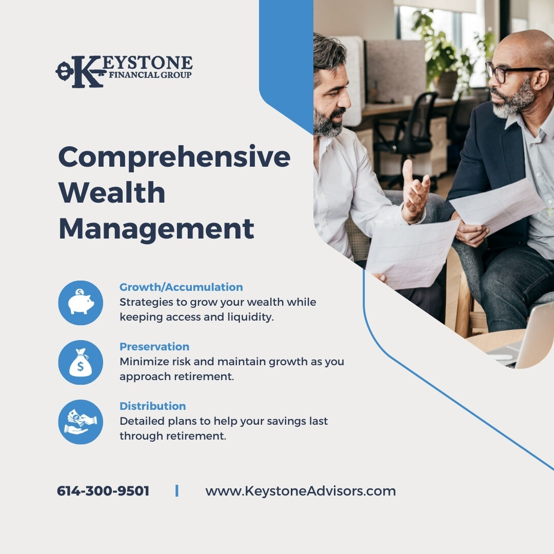 group_keystone's tweet image. At Keystone Financial Group, we stand out by guiding our clients through all phases of the money cycle: Growth/Accumulation, Preservation, Distribution. Experience our unique approach to financial planning today! 
#WealthManagement #FinancialPlanning #KeystoneFinancial