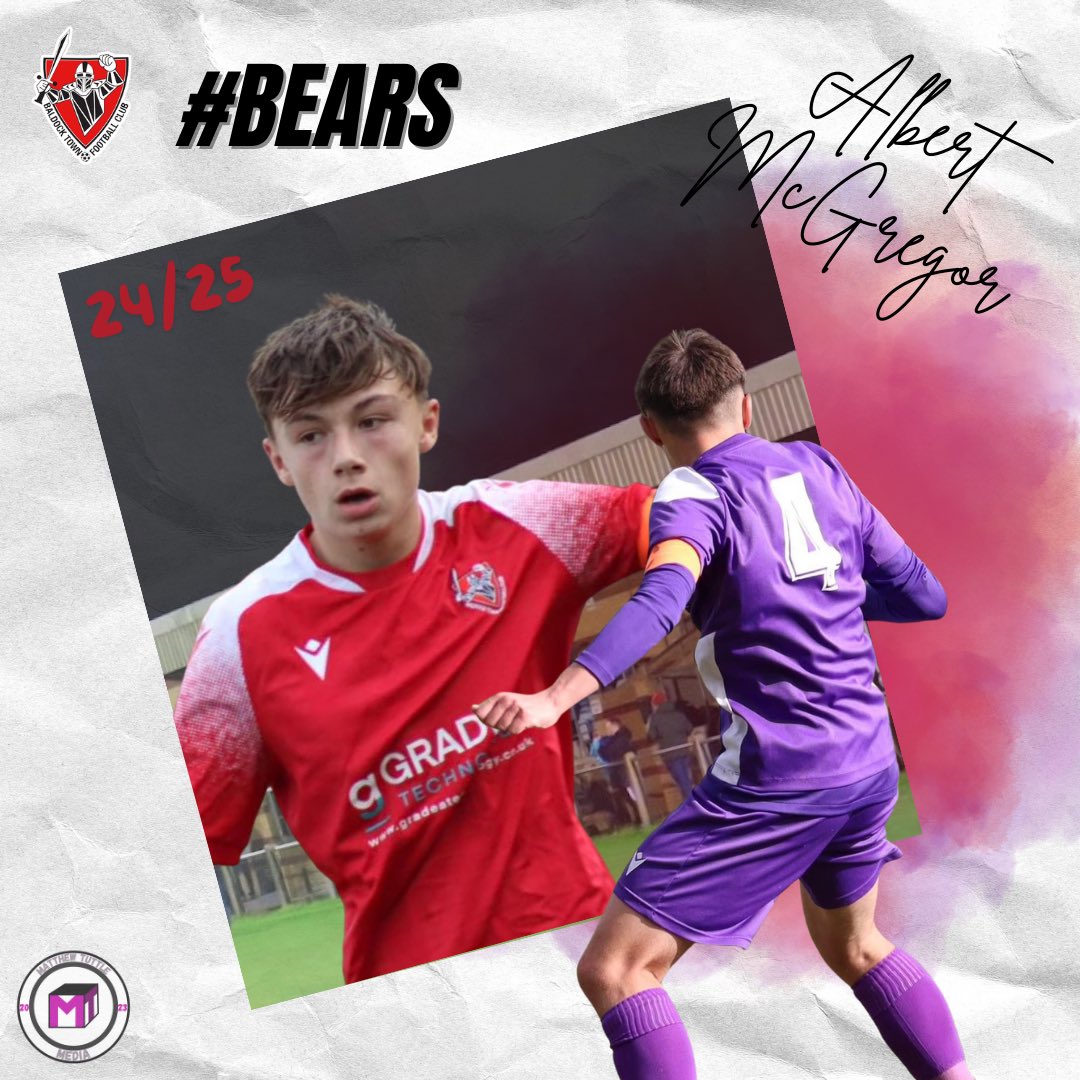 baldocktownfc's tweet photo. ✒️📄| MCGREGOR STAYS

We are pleased to announce that last season’s captain Albert McGregor has agreed to stay on for the 24/25 season! 

Albert is available for sponsorship, the cost is £100 so please get in touch if you are interested in sponsoring!

#BEARS🐻❤️ https://t.co/APYETqHrv2