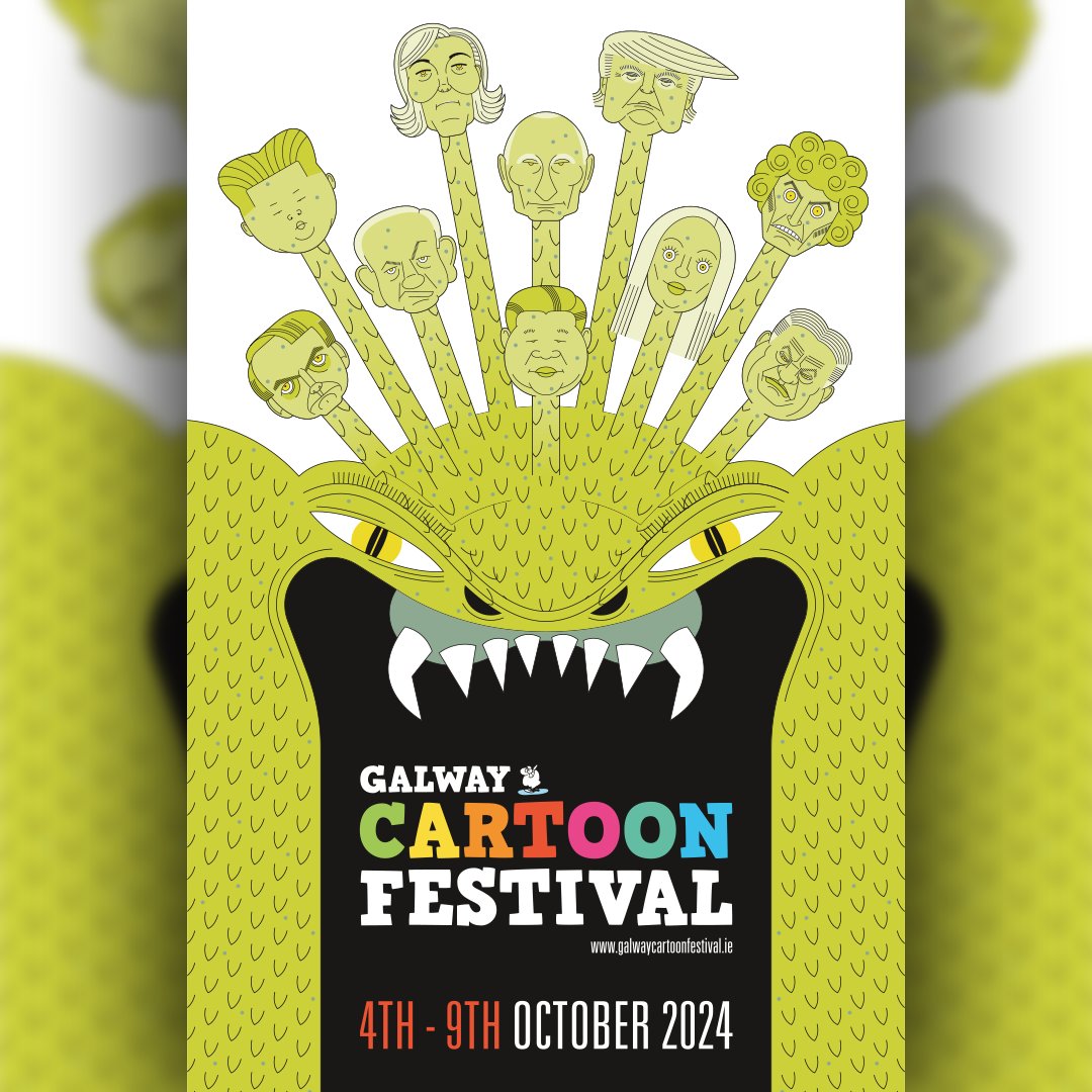 We are thrilled to reveal our poster for 2024, drawn and designed by the wonderful Cristina Sampaio. 
galwaycartoonfestival.ie/unveiled-our-2…