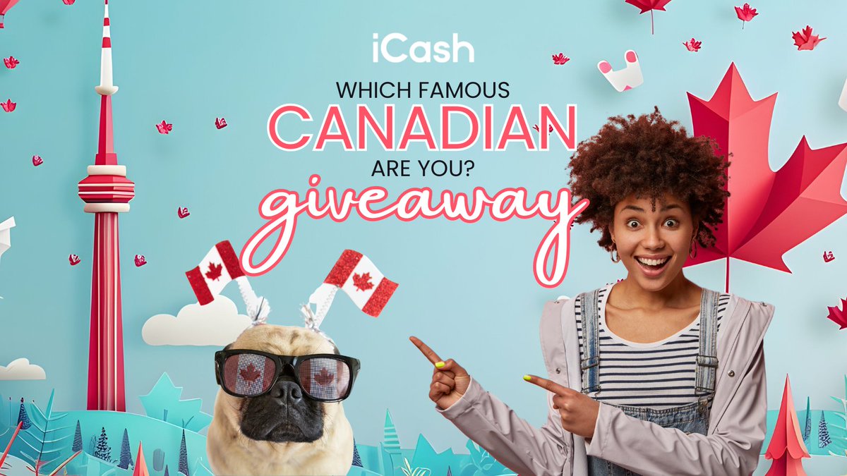 iCASH_ca's tweet image. Are you a  🇨🇦 true Canadian 🇨🇦 ? #EnterToWin 1 of 3 #Roots e-gift cards of $150, $100, and $50! Simply take this quick quiz to find out which #FamousCanadian you are!
To enter:
🇨🇦 bit.ly/3VBTuRW
#giveawaytime #giveawayalert #giveaways #canadiangiveaways #iCash