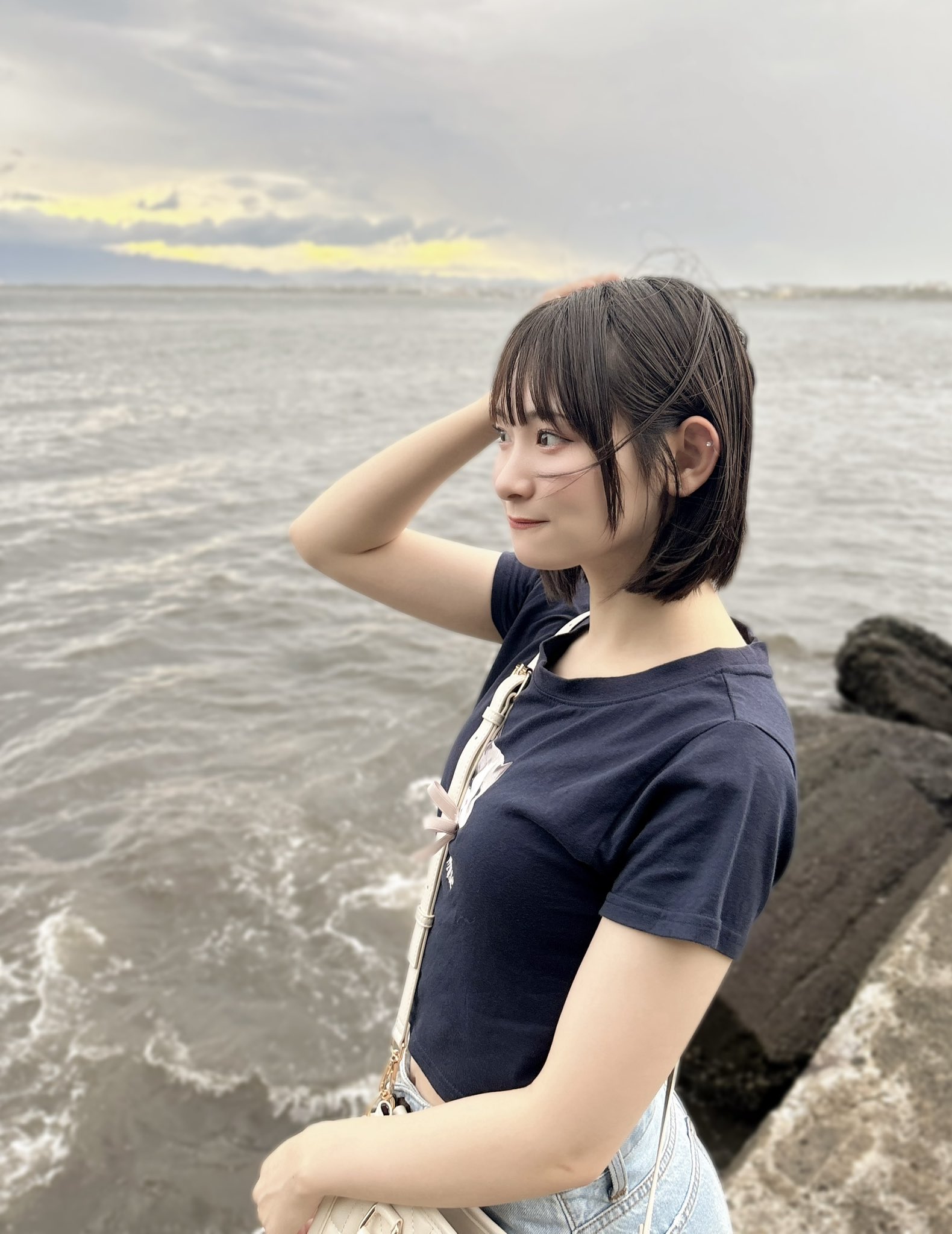 ニアジョイ 2周年 anniversary 生写真 直筆 山野愛月 チュウ