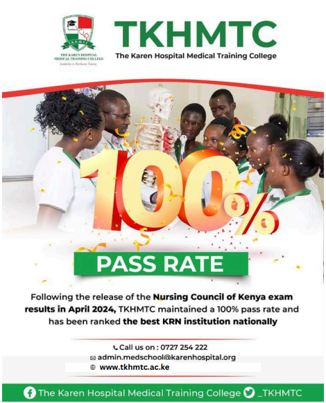 _TKHMTC's tweet photo. We are thrilled to announce that TKHMTC has achieved a remarkable 100% pass rate in the April 2024 NCK exams! 
A heartfelt congratulations to our dedicated students and faculty for their hard work and commitment. Again, we've been ranked the best KRN institution nationally! 👏 https://t.co/nFje0RvyjD
