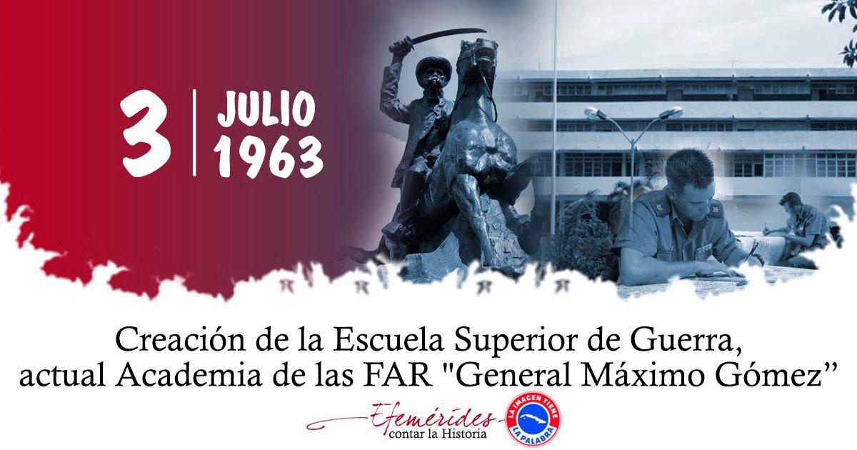 Nuestras Felicitaciones a todo el colectivo de la Academia de las #FARCuba General Máximo Gómez al conmemorar su 61 Aniversario. 
Institución docente donde lo táctico y estratégico combinan con le ético y estético.
#PuebloUniformado
💯❤️🇨🇺