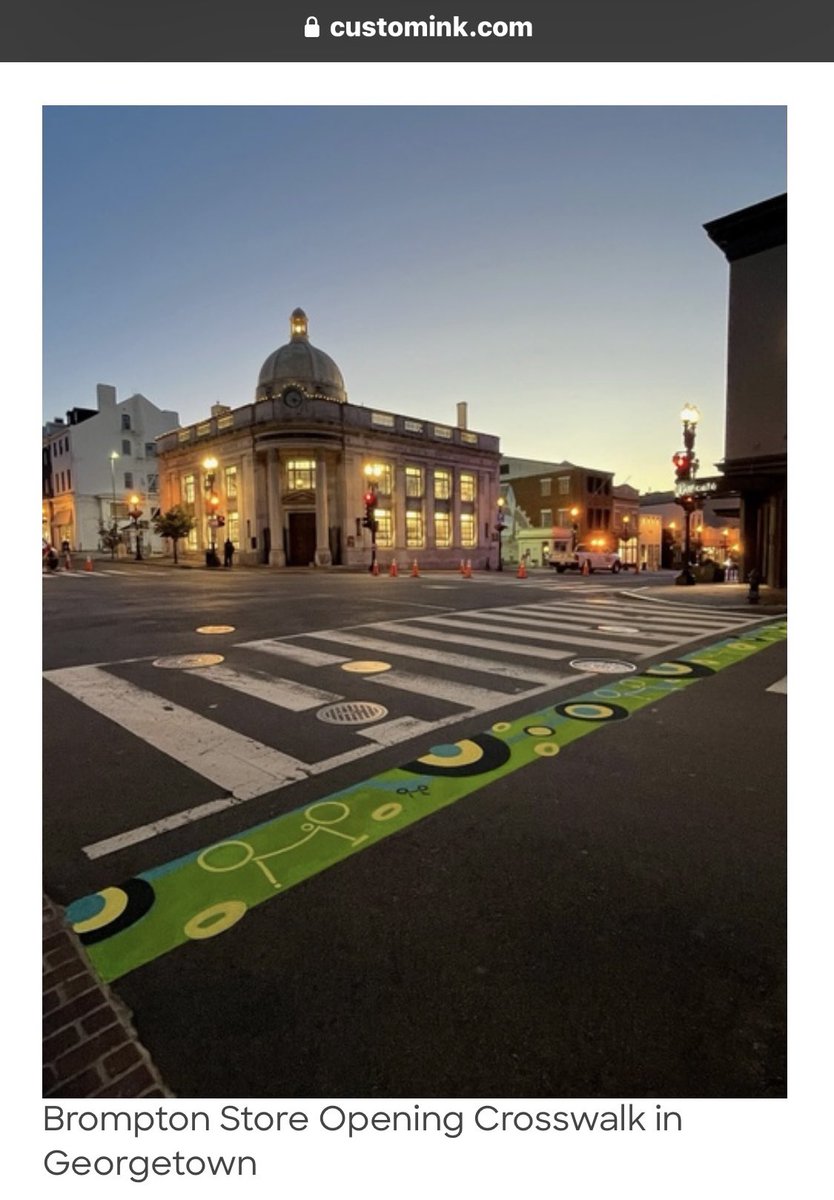 AdamSchaffer15's tweet photo. Can someone please explain how it’s ok for these distractingly tacky “street art” special interest projects to get painted on our streets?
While you’re at it, tell me why (again) the #GetToKnowYourDOT rubber stamps the whims of 🚴 weirdos & their high-priced progressive vendors. https://t.co/pRLrggWVy9
