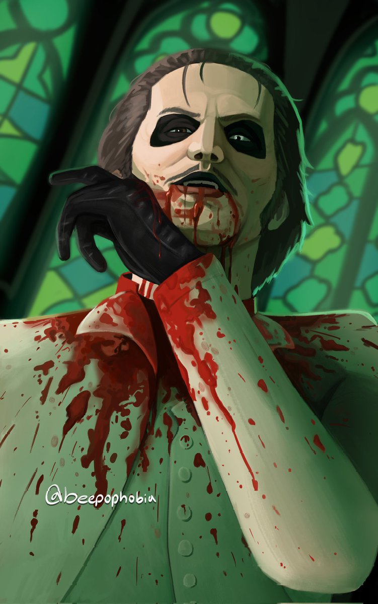beepophobia's tweet image. Please bite me sir please 🩸 🧎‍♂️ #thebandghost #cardinalcopia