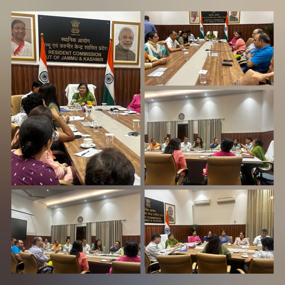 jkrcnd's tweet photo. Principal Resident Commissioner @rashmisinghIAS spearheaded a productive session today with teachers, engineers, and medical staff from RC office, to explore their talents & willingness for #HelloJK and #SambhaavUtsav
@diprjk @OfficeOfLGJandK @SambhaavUtsav https://t.co/FXuxAyTcq6