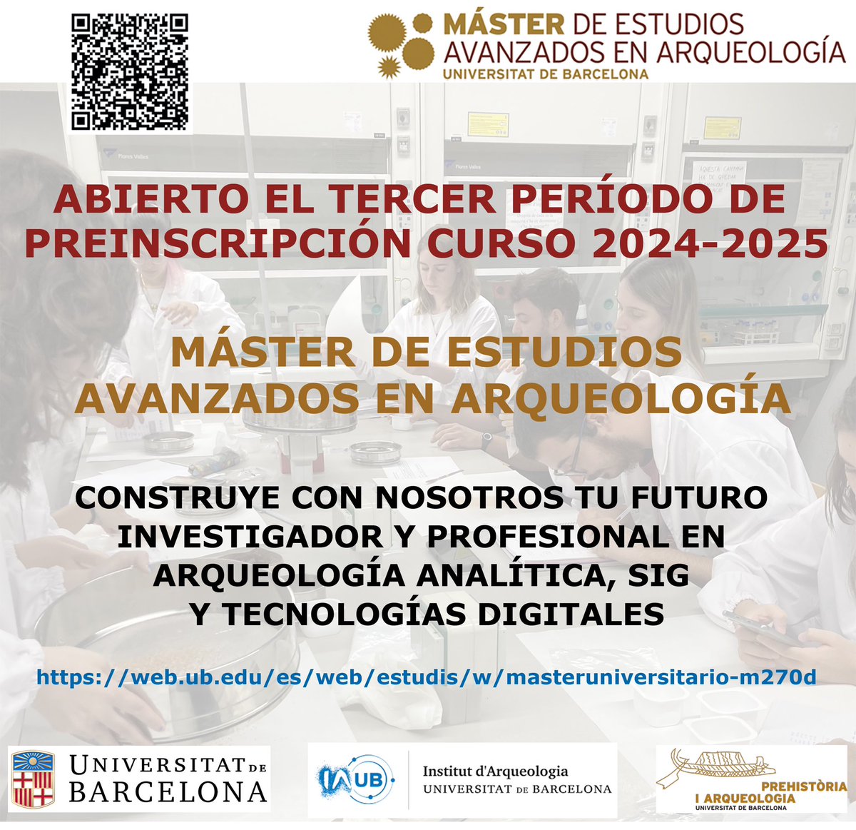 Màster d'Estudis Avançats en Arqueologia (@masterarqueoub) on Twitter photo 