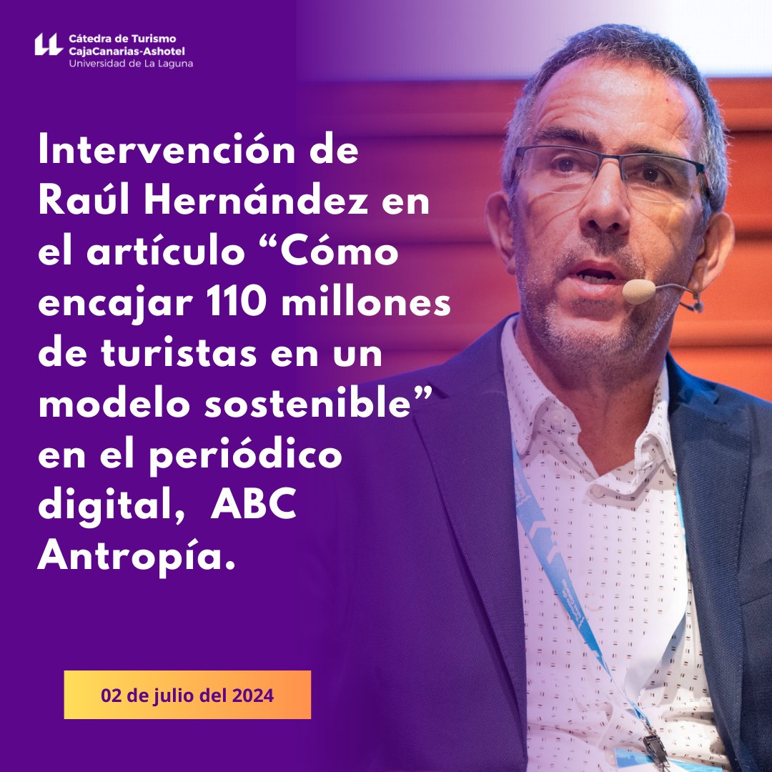 Cátedra de Turismo CajaCanarias-Ashotel de la ULL tweet media
