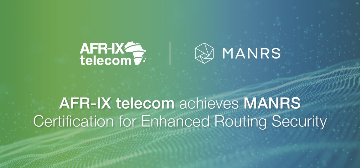 AFR-IX telecom achieves MANRS Certification for Enhanced Routing Security
<a href="/RoutingMANRS/">MANRS</a>
