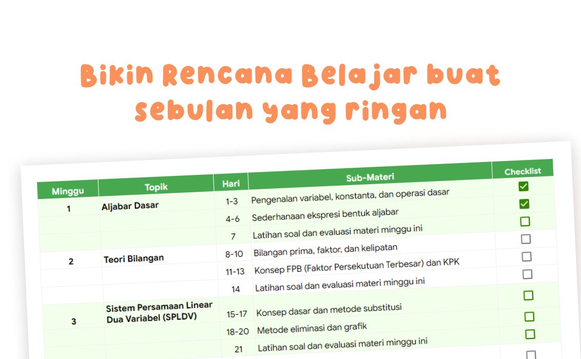 ‧˚₊*̥ Bikin recana belajar UTBK yg ringan ‧˚₊*̥

Coba konsisten dulu, sebelum banyak2an latsol 

🍒utas—
