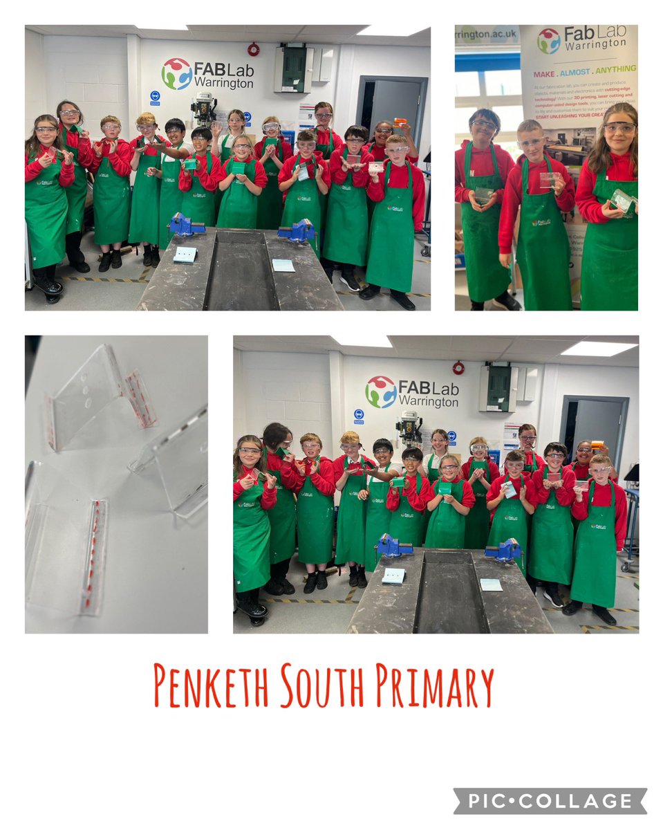 FablabWarrBCA's tweet image. Yesterday afternoon we had the brilliant @PenkethSouth Year 6 group 2 in @FablabWarrBCA making Acrylic phone holders that they designed. @TCATchallenge @BCAWarrington 
#thermoforming #warrington #fablab #primarydandt