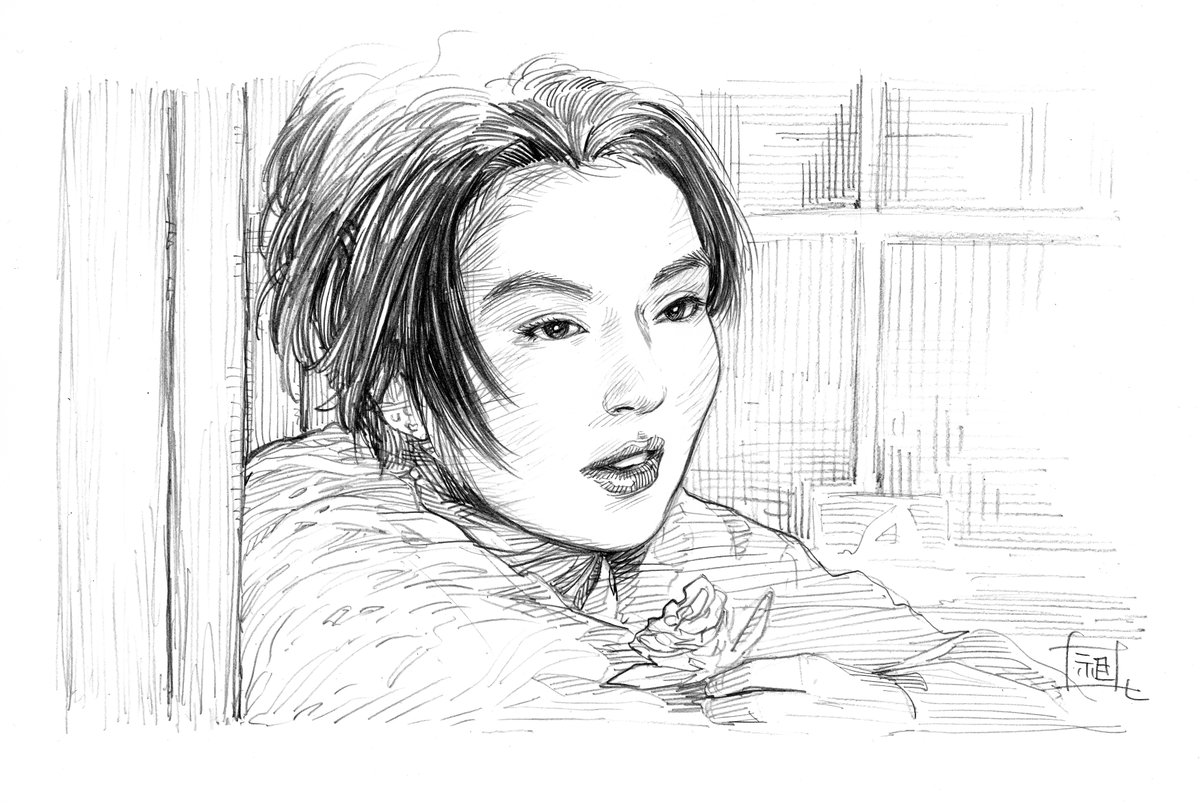 LinusLiu10's tweet photo. 2017SKETCH
#MaggieCheung
#ASHESOFTIME https://t.co/rLLOccUX2b