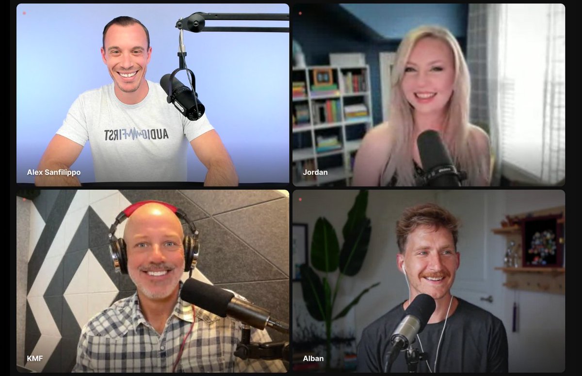 Alex Sanfilippo (@alexsanfilippo8) on Twitter photo At Podcasting Made Simple Live on July 18th, we've got <a href="/AlbanBrooke/">alban</a>, <a href="/kfinn/">Kevin Finn</a>, and <a href="/JordanPods/">Jordan Blair</a> from <a href="/BuzzcastPodcast/">Buzzcast</a> (and <a href="/buzzsprout/">Buzzsprout</a>) sharing their perspective on podcasting and on the industry! Super insightful conversation that you won't want to miss. :) Can't wait!!! At Podcasting Made Simple Live on July 18th, we've got <a href="/AlbanBrooke/">alban</a>, <a href="/kfinn/">Kevin Finn</a>, and <a href="/JordanPods/">Jordan Blair</a> from <a href="/BuzzcastPodcast/">Buzzcast</a> (and <a href="/buzzsprout/">Buzzsprout</a>) sharing their perspective on podcasting and on the industry! Super insightful conversation that you won't want to miss. :) Can't wait!!!