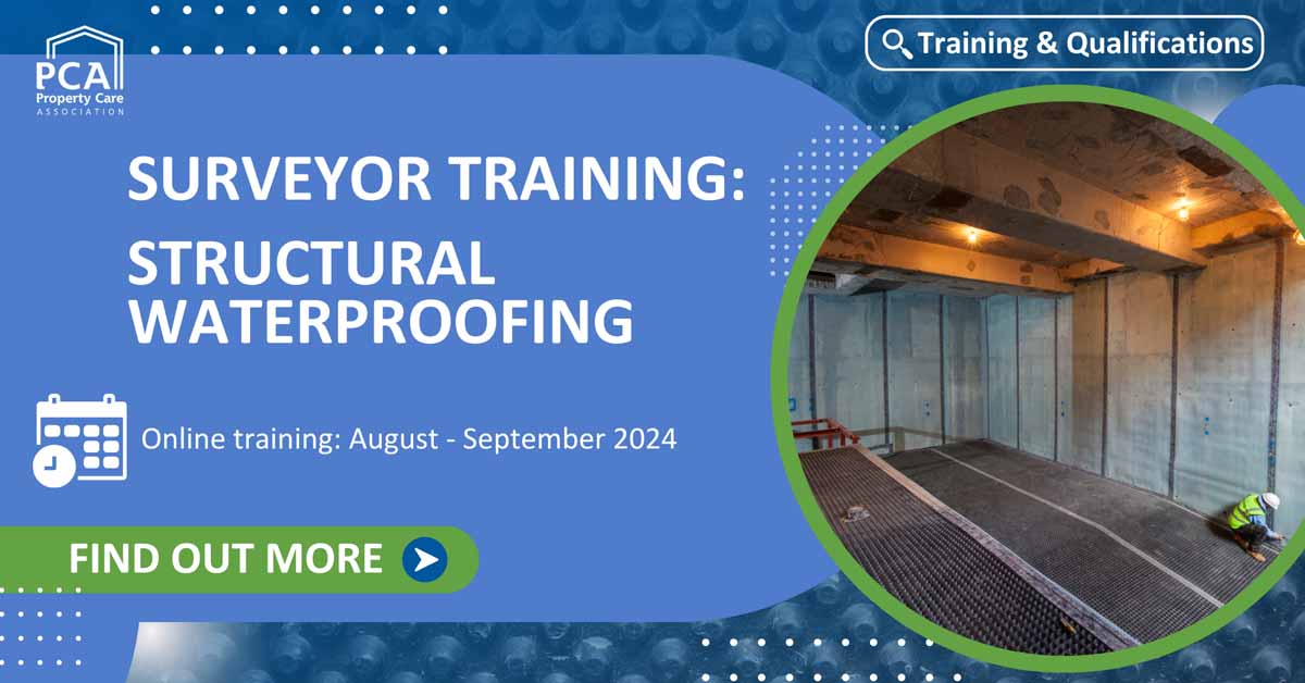 PCAPropertyCare's tweet image. Our online #surveyor training 💻 option has been developed to enhance the knowledge and skills of those involved in the design, planning and installation of any basement or #structuralwaterproofing project below ground. Find out more here 👉 property-care.org/training-quali…  #CSSW