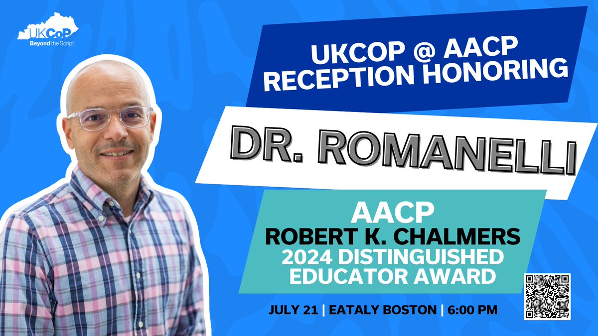 UK_COP's tweet photo. We're shipping up to Boston (woah!) 🚢 Okay, technically we're flying but you get the idea, #TwitterRx. 

Headed to @AACPharmacy #PharmEd24 this month? @RunBlue is getting the Chalmers Award, and we’re celebrating at Eataly Boston! 

See you there? https://t.co/3i7bQlIdMR https://t.co/CO9pFy6U9y