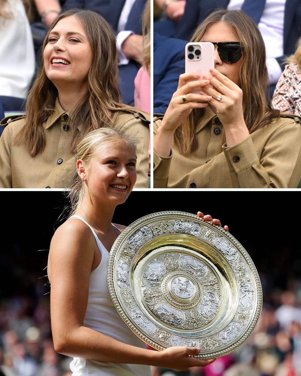 cyclingontnt's tweet photo. Maria Sharapova shocked the tennis world winning #Wimbledon aged 17 in 2004 🏆

20 years later to the day, she is back at SW19 in the Royal Box 😍 https://t.co/fDZ497FO2p